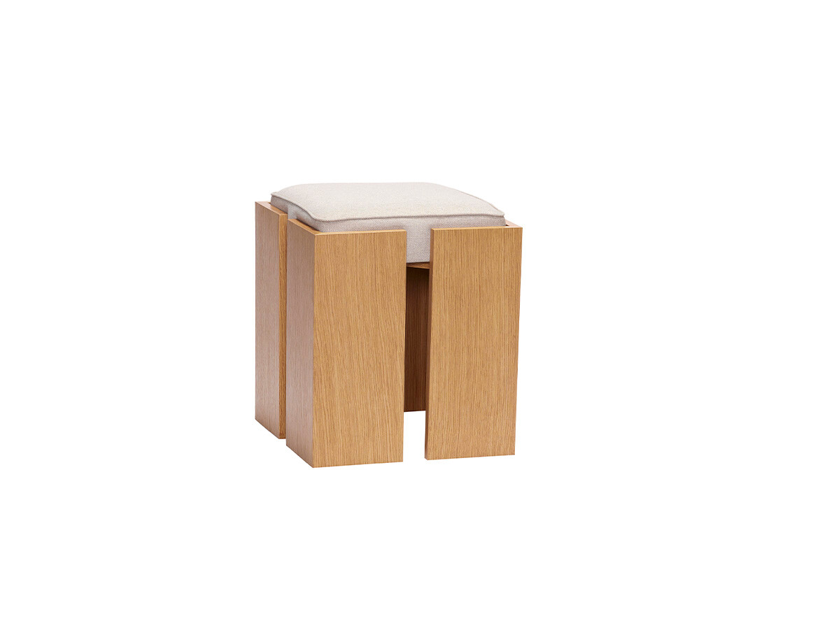 Hübsch - Forma Stool Sand/Natur von Hübsch