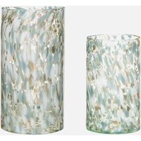 Hübsch Libra Vase - Set of 2 - Green/Blue von Hübsch