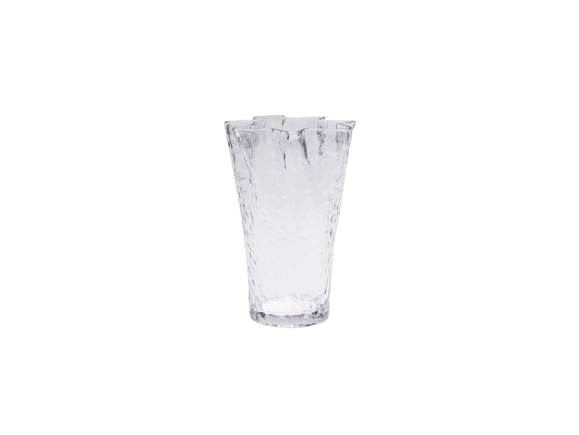 Hübsch - Ruffle Vase Clear Hübsch von Hübsch