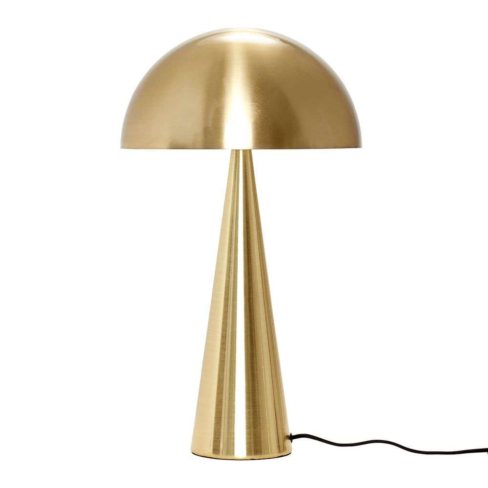 Hübsch - Mush Bordlampe Large Brass von Hübsch