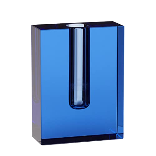 Vase, Glas, blau Vase, Glas, blau von Hubsch