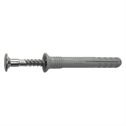 100x Hüfner Nageldübel ''FIX'' aus reinem Nylon mit verzinktem Schraubnagel - Senkkopf-Schlagdübel - die perfekte Schnellmontage mit hohen Auszugswerten in Vollbaustoffen - 8x50 mm - 8x50mm 100x Hüfner Nageldübel ''FIX'' aus reinem Nylon mit verzinktem Schraubnagel - Senkkopf-Schlagdübel - die perfekte Schnellmontage mit hohen Auszugswerten in Vollbaustoffen - 8x50 mm - 8x50mm von ABT – Befestigungstechnik