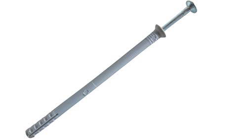 6 x 100 mm 100 Stück Nageldübel Schlagdübel Einschlagdübel Senkkopf Dübel Nylon vormontiert von Homry