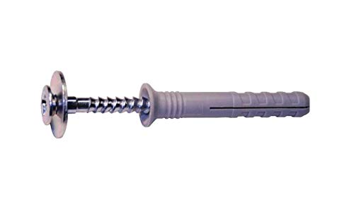 Nageldübel "FIX-S" Senkkopf 6x50/20 | 100 Stück | Dübel aus reinem NYLON mit verzinkter Kreuzschlitz-Nagelschraube und einer verzinkten Scheibe Ø 20 mm. Nageldübel "FIX-S" Senkkopf 6x50/20 | 100 Stück | Dübel aus reinem NYLON mit verzinkter Kreuzschlitz-Nagelschraube und einer verzinkten Scheibe Ø 20 mm. von Hüfner