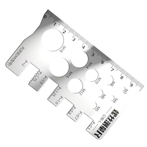 Huehkir Schrauben Gewindelehre,Edelstahl Schraubenlehre - Edelstahl Messwerkzeug Für Kfz-Werkstatt, Haushalt, Holz- Und Metallverarbeitung Huehkir Schrauben Gewindelehre,Edelstahl Schraubenlehre - Edelstahl Messwerkzeug Für Kfz-Werkstatt, Haushalt, Holz- Und Metallverarbeitung von Huehkir