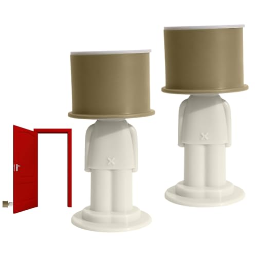 Huehkir Türstopper Sicherheit - Türstopper Mit Wandschutz | 2er Set Ohne Bohren Leise Selbstklebende Barriere Kindersicher Abnehmbar Für Schlafzimmer & Haushalt von Huehkir