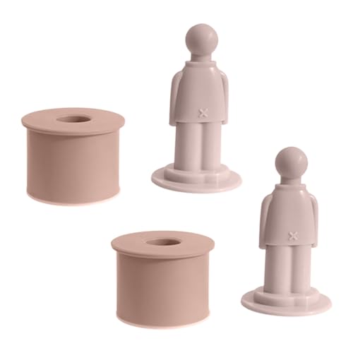 Huehkir Türstopper - Türstopper Mit Wandschutz | 2er Set Ohne Bohren Leise Selbstklebende Barriere Kindersicher Abnehmbar Für Schlafzimmer & Haushalt von Huehkir