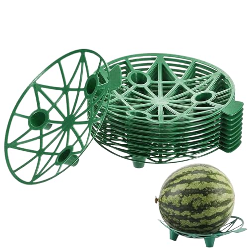 Huehkir Wassermelonen-Stützständer - 10 Stück Wassermelonen Halterungen Pflanzenstützen | Stapelbare Pflanzenhalterung Für Melonen Erdbeeren Honigmelonen von Huehkir