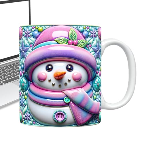 Huehkir Weihnachtskaffeetassen,Keramik 3D Weihnachtsbecher | 35cl Design Trinkgefäße Für Tee Geburtstag Festliche Küche Mädchen Frauen Huehkir Weihnachtskaffeetassen,Keramik 3D Weihnachtsbecher | 35cl Design Trinkgefäße Für Tee Geburtstag Festliche Küche Mädchen Frauen von Huehkir