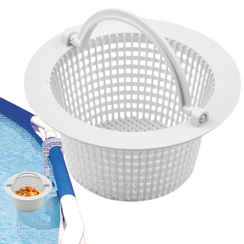 Skimmer Korb, Ersatz Skimmerkorb Pool Sieb Mehrzweck Skimmer Filterkorb Mit Griff Poolzubehör Zum Entfernen Von Blättern Und Schmutz 15,8 x 15,8 x 7,62 cm von Huehkir