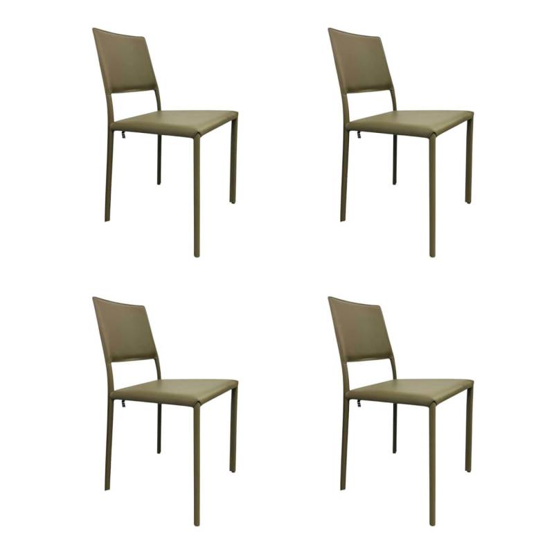 4er-Set Stuhl S 18 Kunstleder S035 LRG Taupe von Hülsta