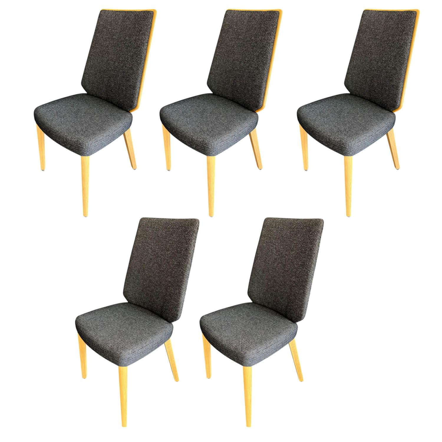 5er-Set Stuhl S 800 Stoff 4403 Schwarz 5er-Set Stuhl S 800 Stoff 4403 Schwarz von Hülsta