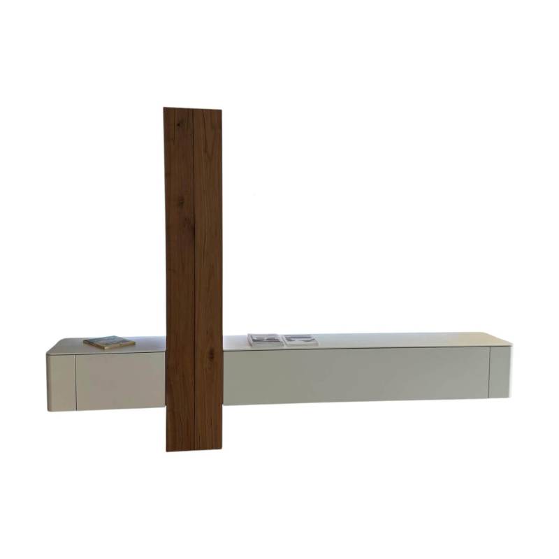 Anbauwand Gentis Lack Weiß Akzent Kernnussbaum Naturstamm Mit Beleuchtung Anbauwand Gentis Lack Weiß Akzent Kernnussbaum Naturstamm Mit Beleuchtung von Hülsta