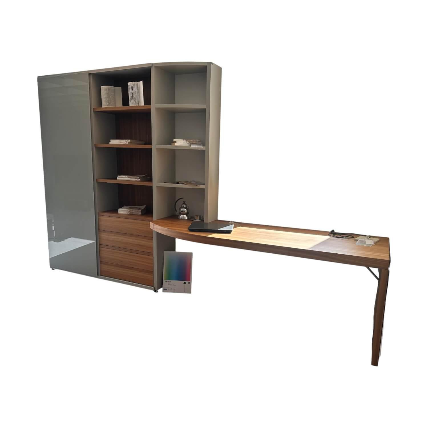 Anbauwand Mega Design Lack Seidengrau Grau Akzent Kernnussbaum Anbauwand Mega Design Lack Seidengrau Grau Akzent Kernnussbaum von Hülsta