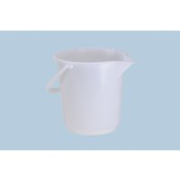 Hünersdorff Industrie-Eimer 10,5 L, rund mit Ausguss naturfarben, HDPE von Hünersdorff