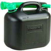 Hünersdorff Kraftstoff-Kanister CLASSIC 5 L, HDPE schwarz, besonders schwere Qualität von Hünersdorff
