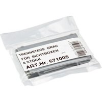 Hünersdorff Trennsteg für Sichtboxen PP Gr.1+2+2/L grau, klein, 95 x 60 mm von Hünersdorff