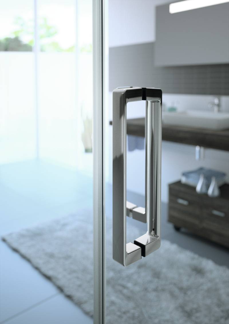 HÜPPE Classics 2 EasyEntry Viereck Gleittüreckeinstieg 2-teilig (1/2), Breite:85 cm, Höhe:200cm, linksseitige Befestigung, C25108087375 von Hüppe