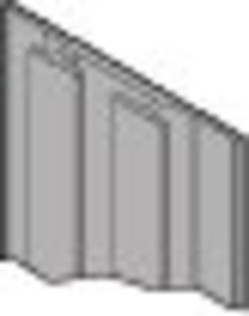 HÜPPE Verbindungsprofil, für HÜPPE Select+ Organizer Aufnahme, zu EasyStyle Wandverkleidung Länge: 2550mm, ES0208116 von Hüppe