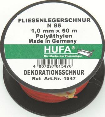 Hufa Fliesenleger Schnur Ø 1.0mm x 50m grün/weiß von Hufa