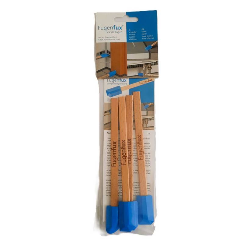 Hufa Fugenspachtel Hufa Fugenfux Klassic Fugenzieher 4er Set blau auf Holzstäbchen von Hufa