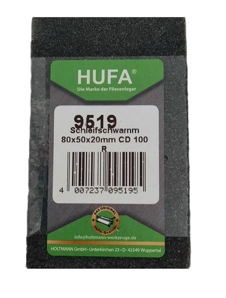 Hufa Schleifschwamm Hufa Fliesen Gummischleifer 80 x 50 x 20mm Hufa Schleifschwamm Hufa Fliesen Gummischleifer 80 x 50 x 20mm von Hufa