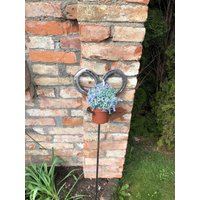 Geschenk Gartendeko Gartenstecker Blumenstecker Hufeisen Deko von HufeisenkunstFB