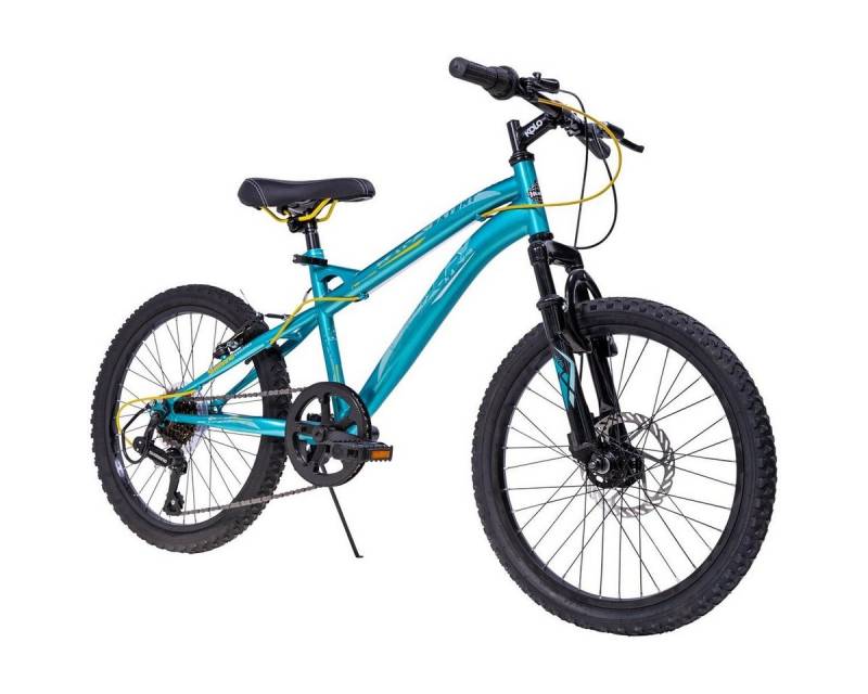 Huffy Mountainbike 20 Zoll Kinder Jungen Fahrrad MTB Mountainbike EXTENT Blau 20359w, 6 Gang Shimano, Kettenschaltung, Federgabel, Scheibenbremse, 6 Gang von Huffy