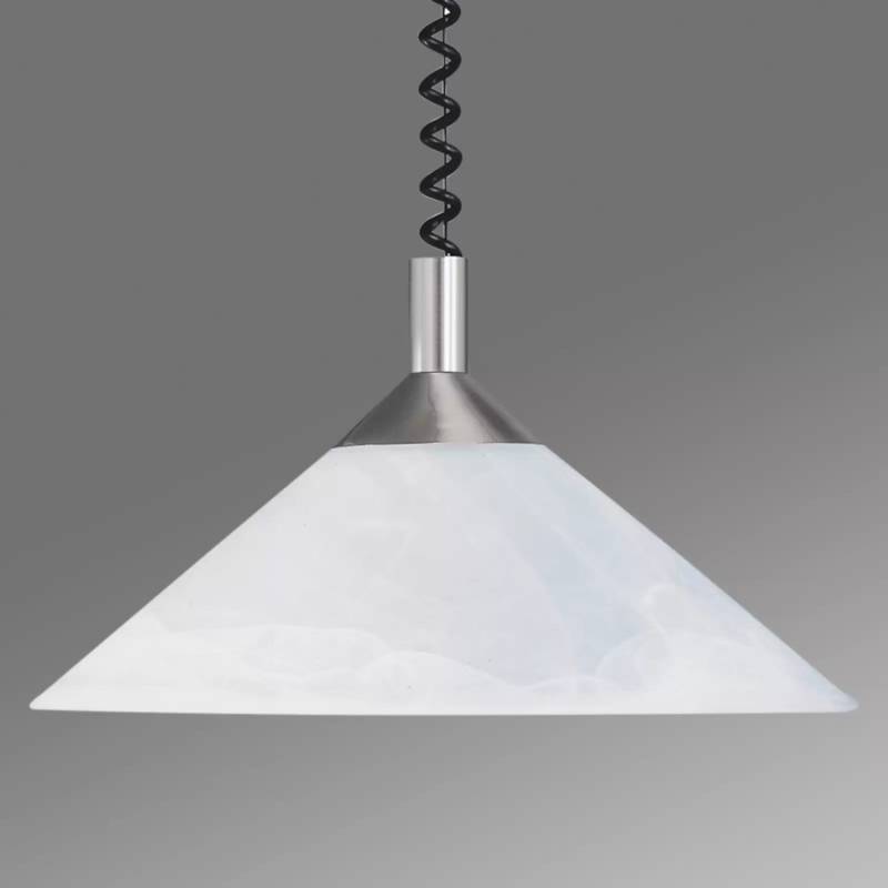 Hufnagel Saturn Verstellbare Hängeleuchte Nickel Matt Hängelampe Deckenlampe E27 B-Ware von Hufnagel