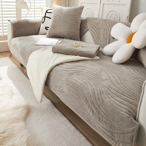 Funny Fuzzy Couch Cover Sofabezug L U Form Sofahusse Sofa Überzug 3/4/2/1 Sitzer rutschfest Ecksofa Bezug Waschbar Sofaüberwurf Samt Sofaschoner Hund Katze von Hufu