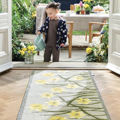 Hug Rug Fußmatte, umweltfreundlich, verschiedene Designs, Narzisse 1, 65x150cm von Hug Rug