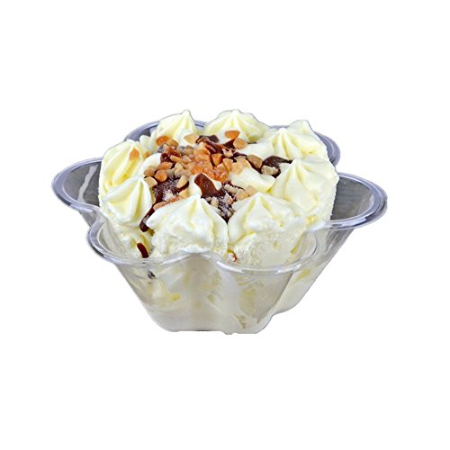 HugeStore Klar Kunststoff Eisbecher Dessertschalen Eisschalen Eisschale 50 Stück von HugeStore