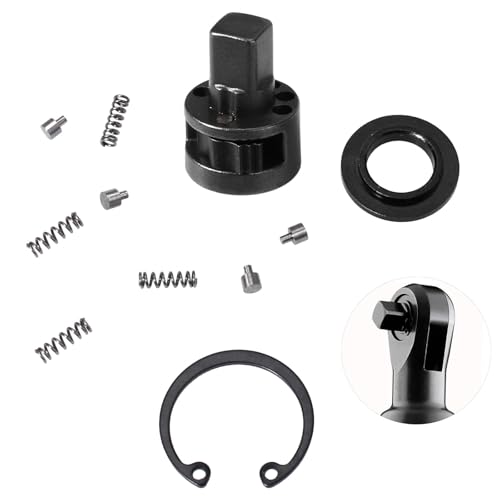 Huegexpen 42-06-1030 3/8 Zoll M12 Ratschenkopf Amboss Service Kit für Milwauk-ee 2457-20, 2457-21, 42-06-1025 schnurlose Ratsche Huegexpen 42-06-1030 3/8 Zoll M12 Ratschenkopf Amboss Service Kit für Milwauk-ee 2457-20, 2457-21, 42-06-1025 schnurlose Ratsche von Hugexpen