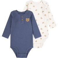 HUGGIES babywear Langarmbody "HUGB 2PK BODYSUIT" Packung, 2 Stk. tlg., in gerippter Struktur HUGGIES babywear Langarmbody "HUGB 2PK BODYSUIT" Packung, 2 Stk. tlg., in gerippter Struktur von Huggies Babywear