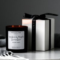 Äpfel Und Ahorn Bourbon Duftkerze Dreidocht Sojawachs von HugnFlameCandles