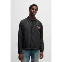 HUGO Blue Funktionsjacke "Biyo" Overshirt mit kontrastfarbenen Druck von Hugo Blue