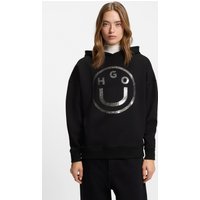 HUGO Blue Hoodie "Dolasa" Relaxed Fit, mit glänzendem Frontprint HUGO Blue Hoodie "Dolasa" Relaxed Fit, mit glänzendem Frontprint von Hugo Blue