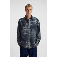HUGO Blue Langarmhemd "Ebalto" Kentkragen, oversize fit, Jacquard-Muster HUGO Blue Langarmhemd "Ebalto" Kentkragen, oversize fit, Jacquard-Muster von Hugo Blue