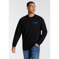HUGO Blue Langarmshirt "Nilcrew" mit großem Rückedruck von Hugo Blue