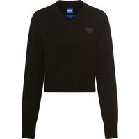 HUGO Blue Strickpullover "Scutie" Relaxed Fit, in Cropped-Länge von Hugo Blue