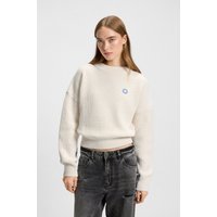 HUGO Blue Strickpullover "Slogery" mit "Happy Hugo" Badge HUGO Blue Strickpullover "Slogery" mit "Happy Hugo" Badge von Hugo Blue