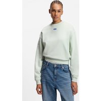 HUGO Blue Sweatshirt "Delessa" mit Logoaufnäher von Hugo Blue