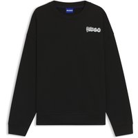 HUGO Blue Sweatshirt "Nyrocrew", Rundhalsausschnitt, Loose fit, Druck in Chrom-Optik von Hugo Blue