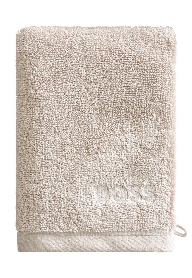 Hugo Boss Home Handtücher 4er-Set Waschhandschuhe, (4-St), mit modernem Design von Hugo Boss Home
