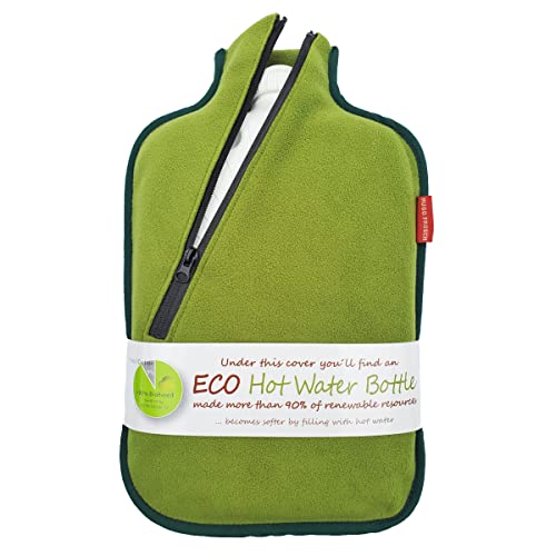 Hugo Frosch Öko-Wärmflasche 2,0 l mit Softshell-Bezug Grün von Hugo Frosch