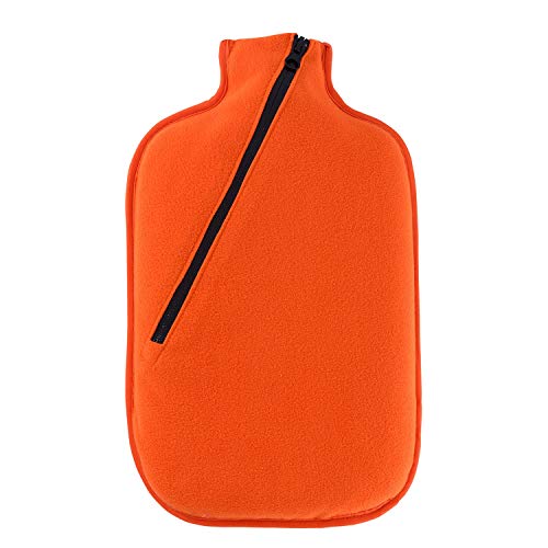 Hugo Frosch Öko-Wärmflasche 2,0 l mit Softshell-Bezug Orange von Hugo Frosch