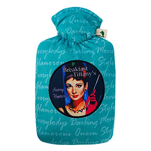 Hugo Frosch Wärmflasche mit Klassik 1,8 l Nickibezug "Movie" Audrey Hepburn von Hugo Frosch