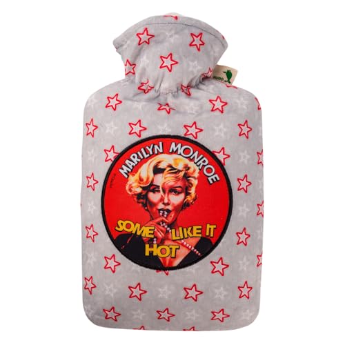 Hugo Frosch Wärmflasche mit Klassik 1,8 l Nickibezug "Movie" Marilyn Monroe von Hugo Frosch