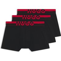 HUGO Underwear Boxershorts "TRUNK TR. SPLIT LOGO", (3 St.), enganliegend, kurzes Bein von Hugo Underwear