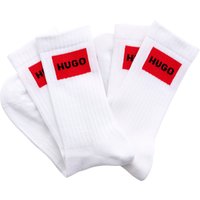 HUGO Underwear Freizeitsocken "2P QS RIB LABEL CC", (Packung, 2 Paar, 2er), mit kontrastfarbenem HUGO Logo von Hugo Underwear